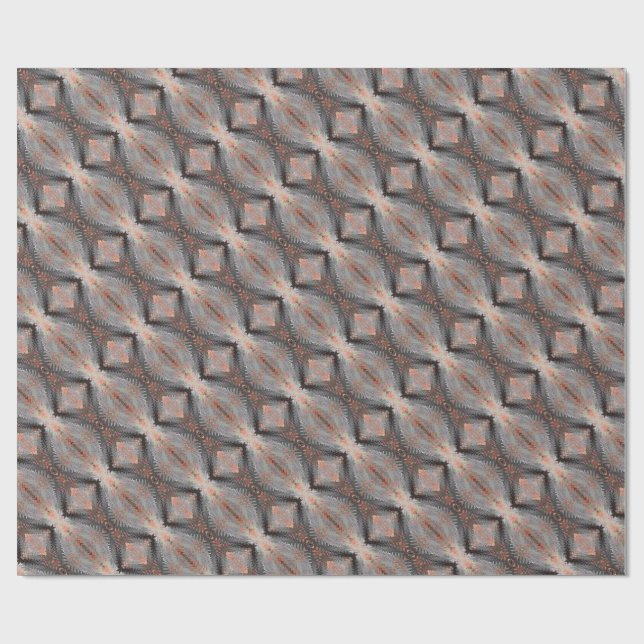 Kupfer-Diamant-Webmuster Geschenkpapier (Flach)