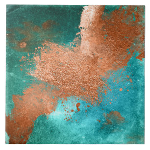 Kupfer-Distressed-Patina Fliese