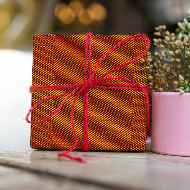 Kupfer-Effekt Moiré-Streifen - Abstrakt Geschenkpapier (Von Creator hochgeladen)