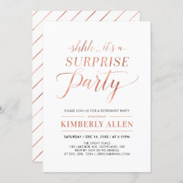 Kupfer | Einfaches Party für die Überlebensversich Einladung