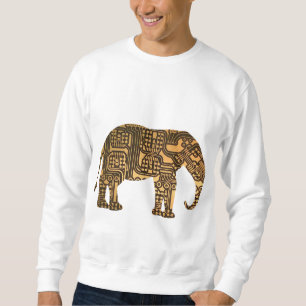 Kupfer-Elefantenschalttafel Sweatshirt