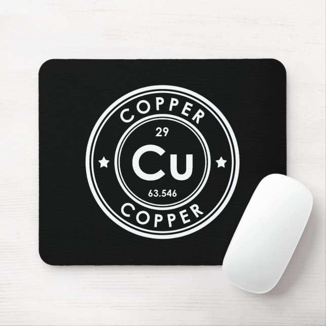 Kupfer-Element-Schwarze Maus-Pad Mousepad (Mit Mouse)