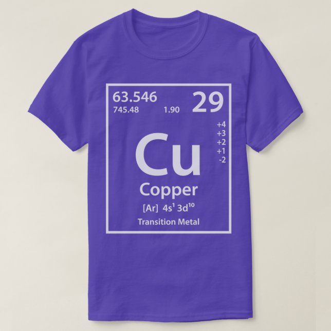 Kupfer Element T-Shirt (Design vorne)