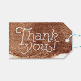 Kupfer Farbe moderne einfache Hochzeit danke Geschenkanhänger