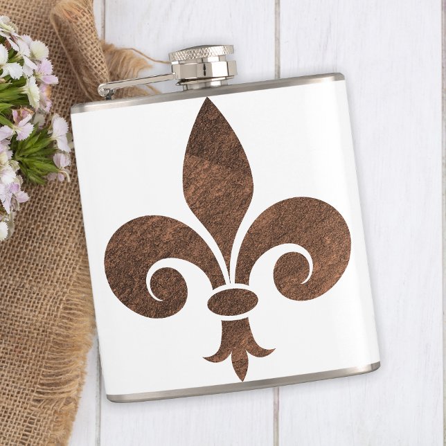 Kupfer Fleur De Lis Bar Geschenk Flachmann (Von Creator hochgeladen)