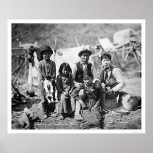 Kupfer-Fluss Alaska 1904 Poster