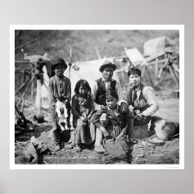 Kupfer-Fluss Alaska 1904 Poster (Vorne)