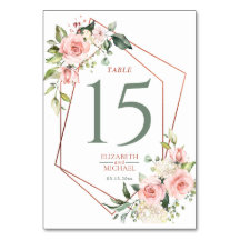 Kupfer Geometrie Peach Pink Floral