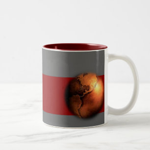 Kupfer-Globe-Tasse Zweifarbige Tasse