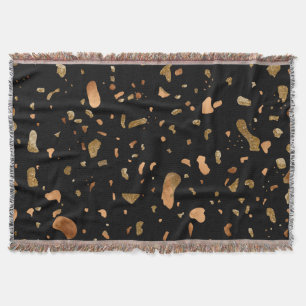 Kupfer Gold auf schwarzen Terrazzo Stone Decke