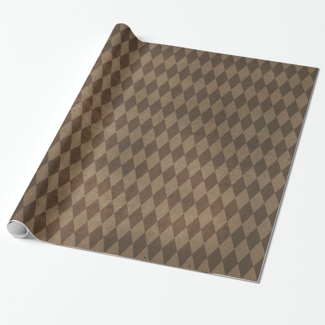 Kupfer-Harlekin-Muster Geschenkpapier (Ungerollt)