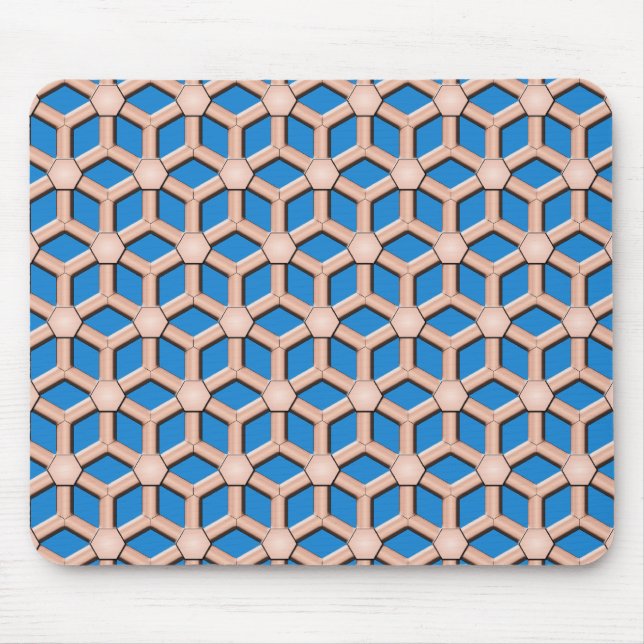 Kupfer II deckte Hexe-Mausunterlage mit Ziegeln Mousepad (Vorne)