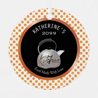 Kupfer Küche Lebensmittel gemacht mit Liebe Weihna Ornament Aus Metall