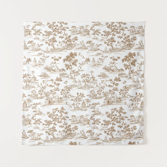 Kupfer/Moscha-Maus, Hintergrund der Fotos Wandteppich (Vorderseite)