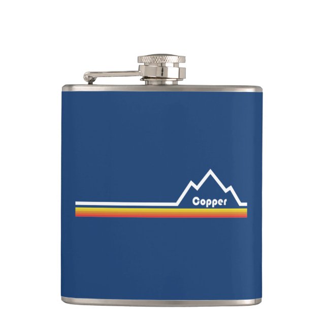 Kupfer Mountain Colorado Flachmann (Vorderseite)