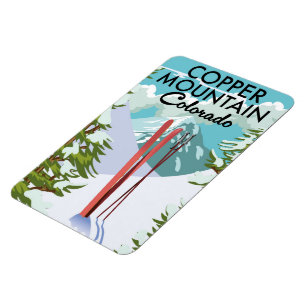 Kupfer Mountain Colorado Ski Magnet