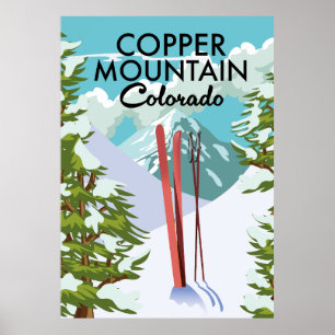 Kupfer Mountain Colorado Ski Poster