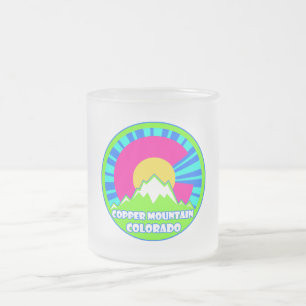 Kupfer Mtn Colorado Neonberge mattierte Tasse