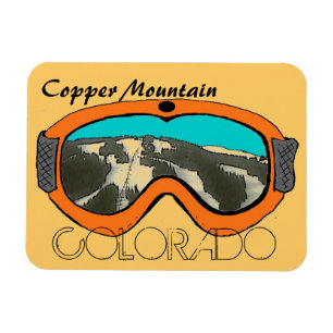 Kupfer Mtn Colorado Orangenschneekange Magnet