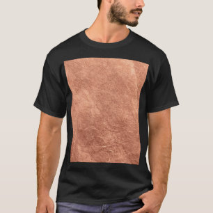Kupfer-Oberfläche gebürstet, metallische Textur. T-Shirt