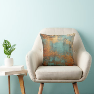 Kupfer Patina Rustic Kissen
