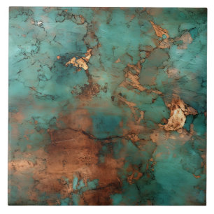 Kupfer Patina Rustikale Keramik Fliese