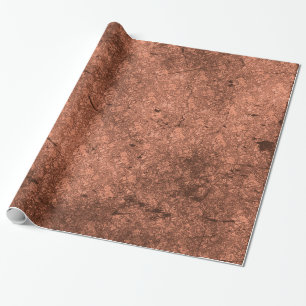 Kupfer-Penny-Distressed-Goth-Damask-Geschenkpapier Geschenkpapier