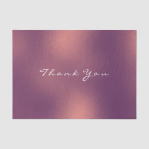 Kupfer Rose Gold Blush Metallic Danke Luxus Seidenpapier