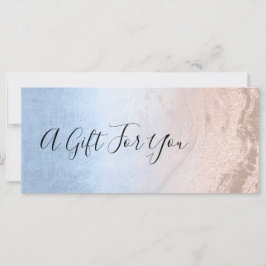 Kupfer Rose Gold Glitzer & Blue Make-up Künstler