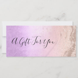 Kupfer-Rose Gold Glitzer & lila Make-up-Künstler