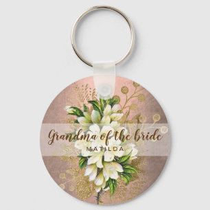 Kupfer-Rose Goldblütenpracht Schlüsselanhänger