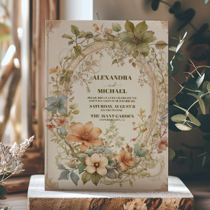 Kupfer Rost Tones Stilvoll Elegante Hochzeit Einladung