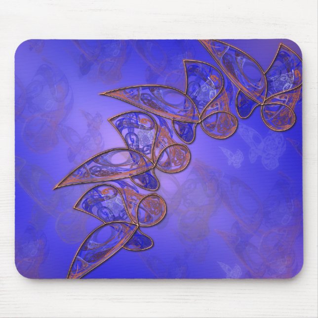 Kupfer-Schmetterlinge Mousepad (Vorne)