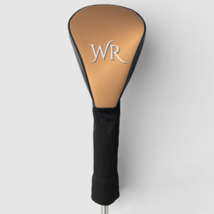 Kupfer Shine Persönliche Initialen Golf Headcover