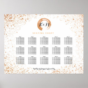 Kupfer-Spray-Hochzeitsstift Poster