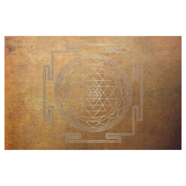 Kupfer Sri Yantra - Fabric Stoff (Yard (91,4 cm))