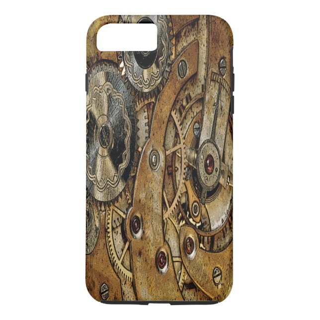 Kupfer Steampunk Antike Case-Mate iPhone Hülle (Rückseite)