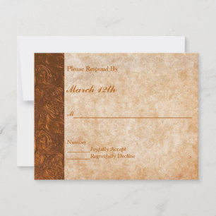 Kupfer Textkued Look Wedding Party UAWG Einladung