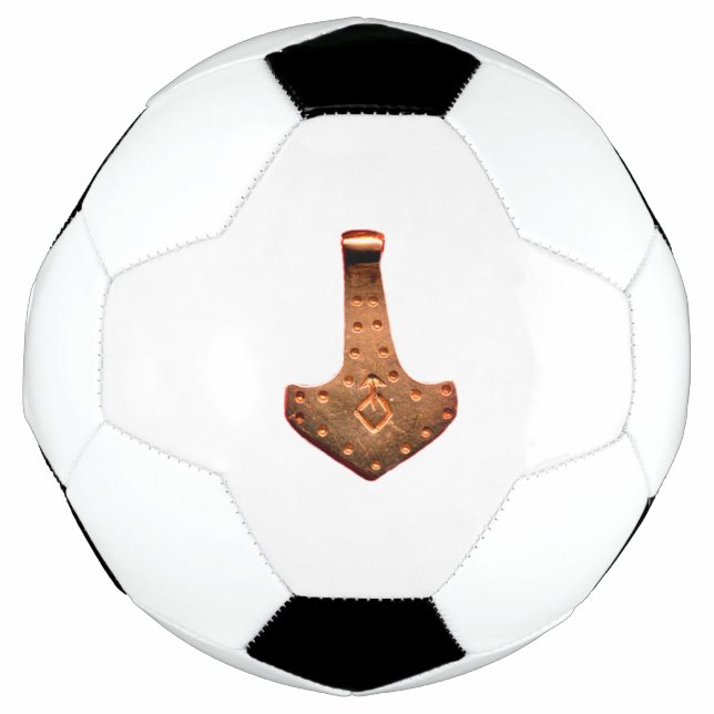 Kupfer Thammer Hammer weiße Fußball (Vorderseite)