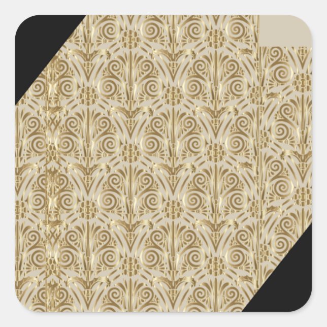 Kupfer-Touch Quadratischer Aufkleber (Vorderseite)