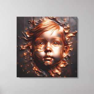 Kupfer-Träume der Unschuld Leinwanddruck