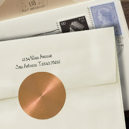 Kupfer-Umschlag Aufkleber