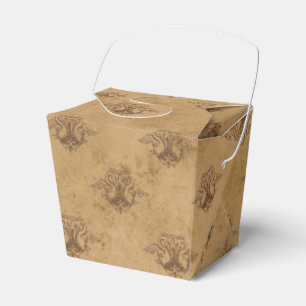 Kupfer- und Gold-Drache im Vintage-Stil Geschenkschachtel