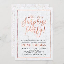 Kupfer und Marmor | Modern Surprise Retirement Par Einladung