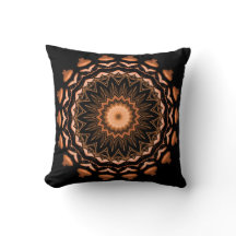 Kupfer- und Schwarz-Mandala-Muster 1