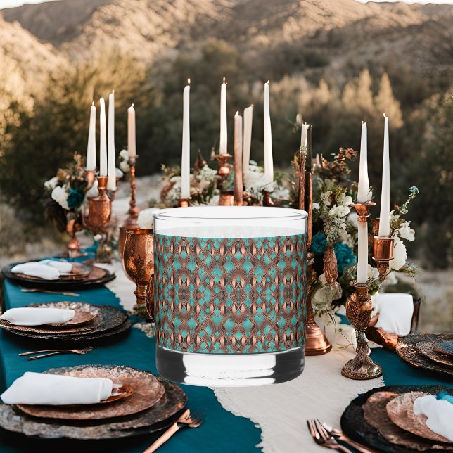 Kupfer und Türkis Whiskyglas (Von Creator hochgeladen)