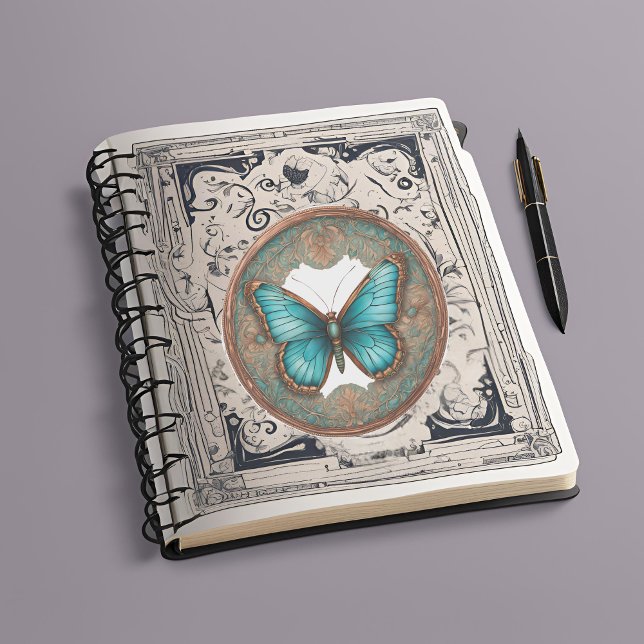 Kupfer und Türkisschmetterling Aufkleber (Von Creator hochgeladen)