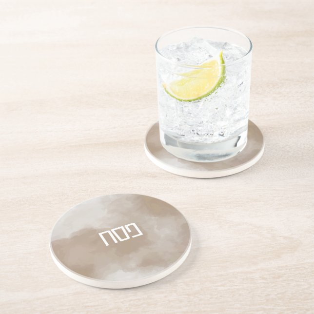 Kupfer Wasserfarbe Pesach Untersetzer (Seite)