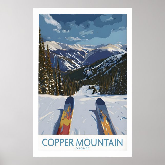 Kupferberg Colorado Wandkunst Schneegipfel Poster (Vorne)