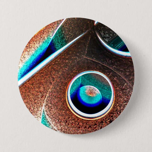 Kupferblau Button (Vorderseite)